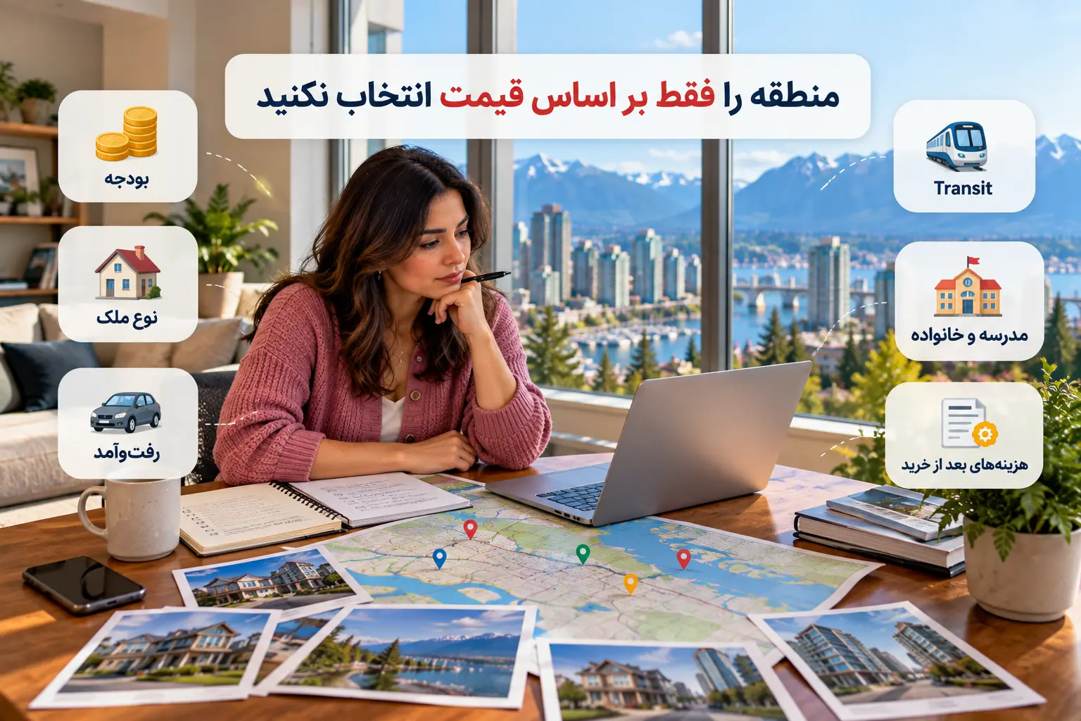 معیارهای انتخاب منطقه مناسب برای خرید خانه در ونکوور